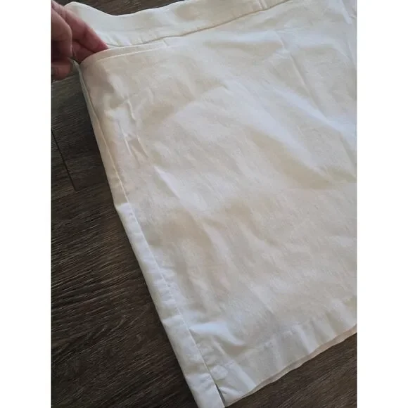 Chico’s White Stretch Skort Size 4 (US 20) Pockets Casual Resort Classic Comfy - Picture 4 of 9